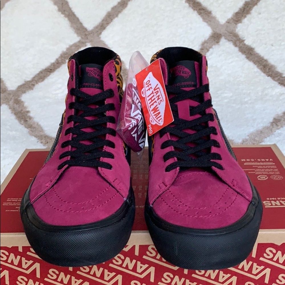 VANS SH8-HI PRO PUNK BEST RED/BLACK MEN’S - Picture 9 of 16